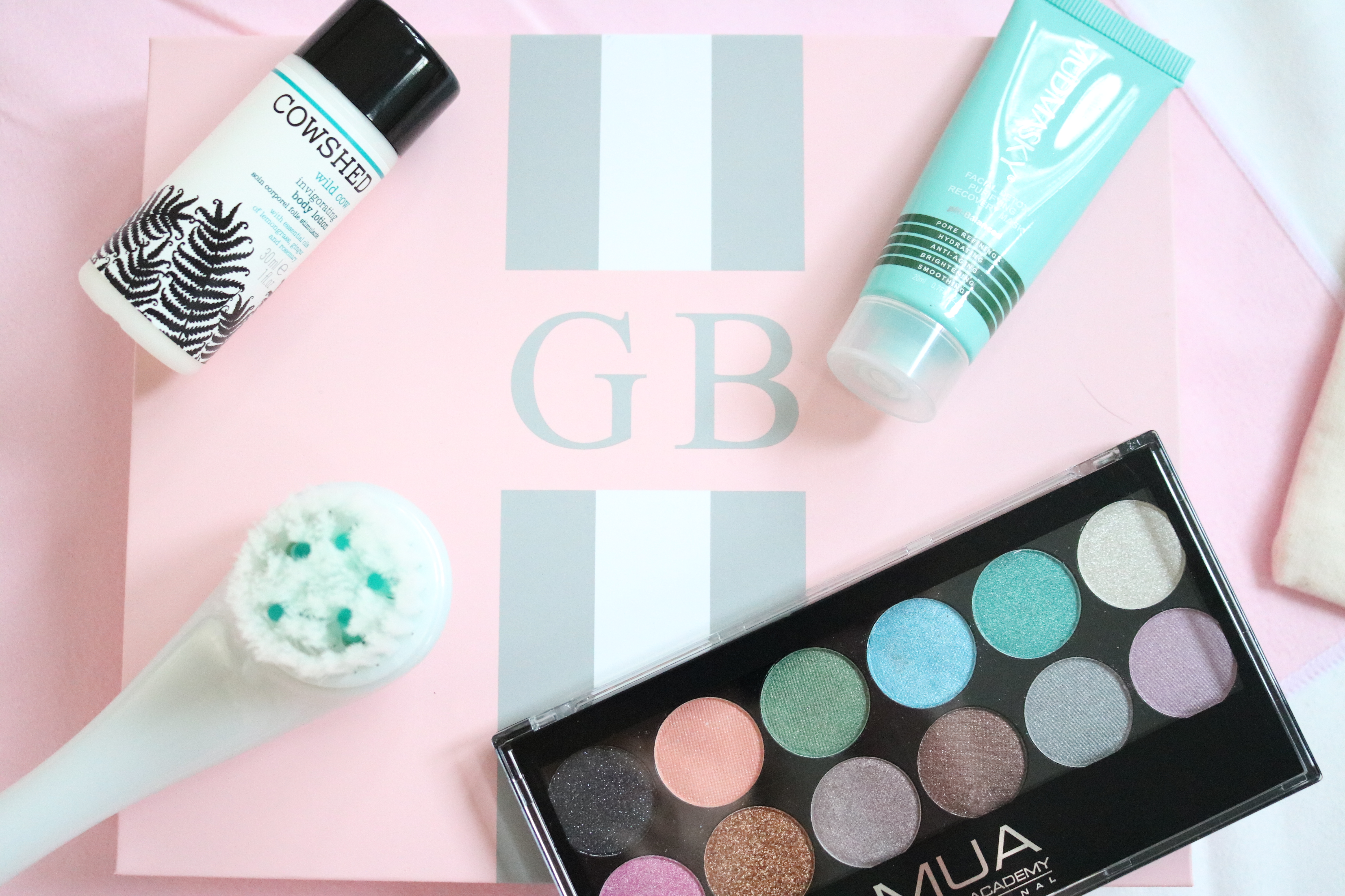 Glossybox, August 2016, Jodetopia, Review, Beauty Box, Subscription Box, Cowshed, Mudmasky, Spa To You, Rae Feather