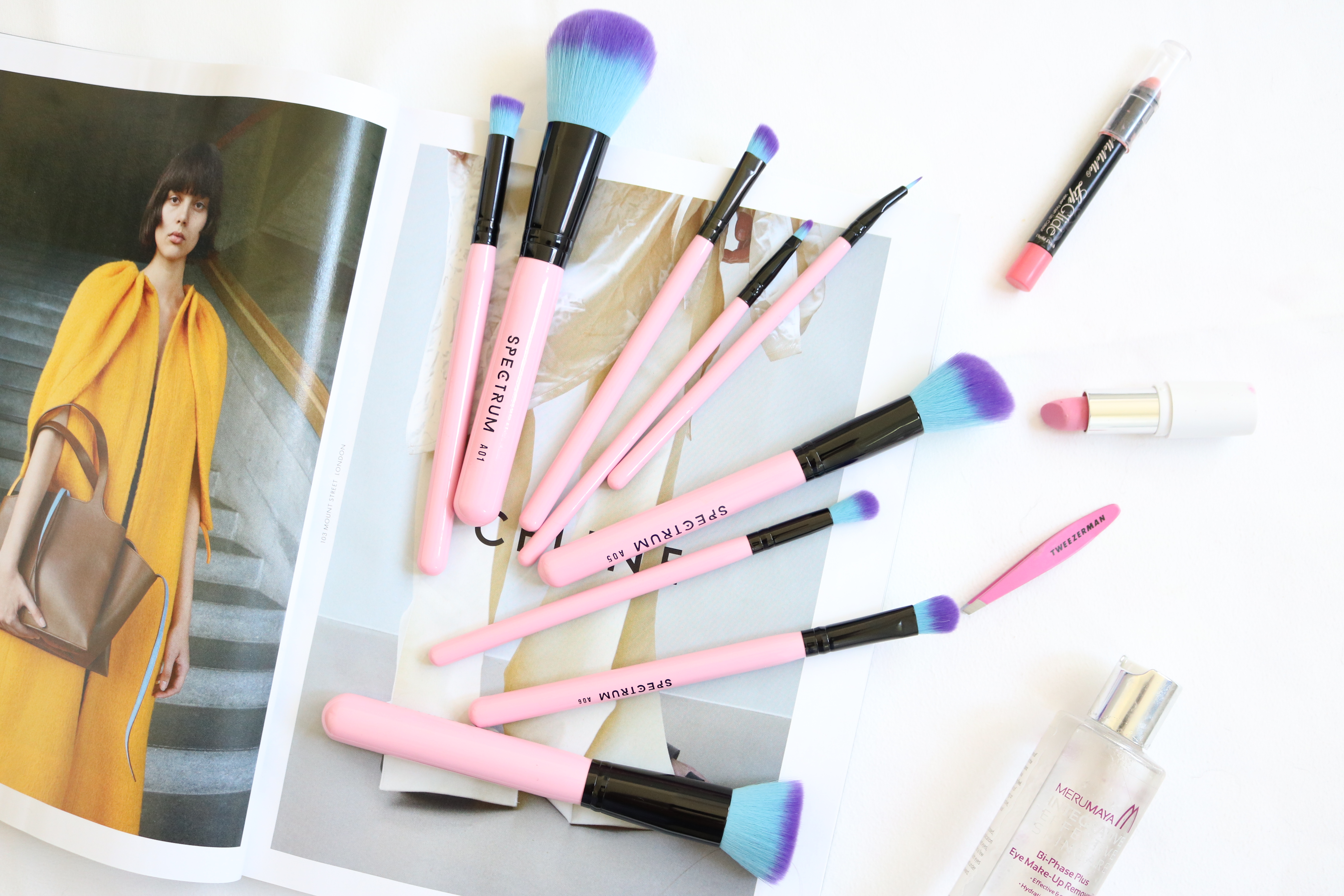 Spectrum Collections, Makeup brushes, 10 piece essential kit, Jodetopia