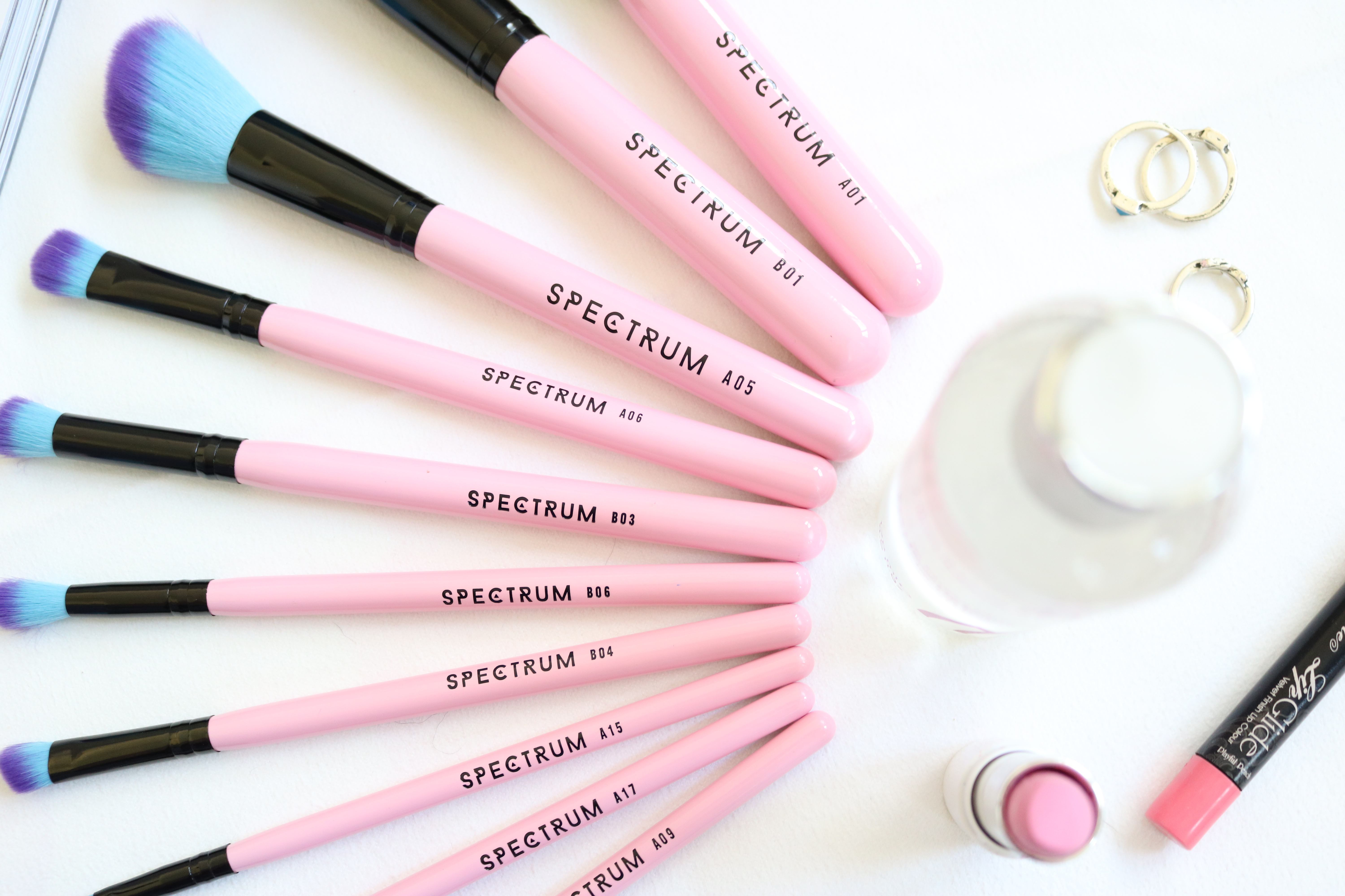 Spectrum Collections, Makeup brushes, 10 piece essential kit, Jodetopia