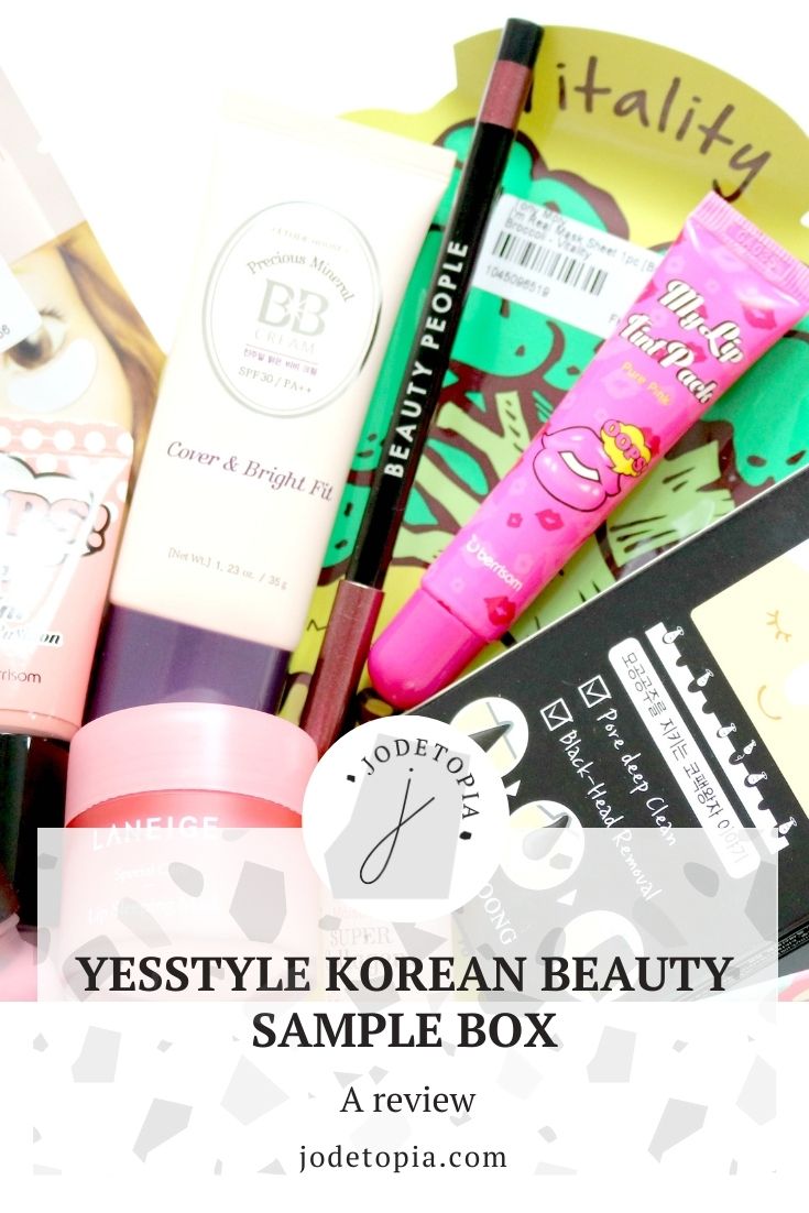 YesStyle Korean Beauty Sample Box