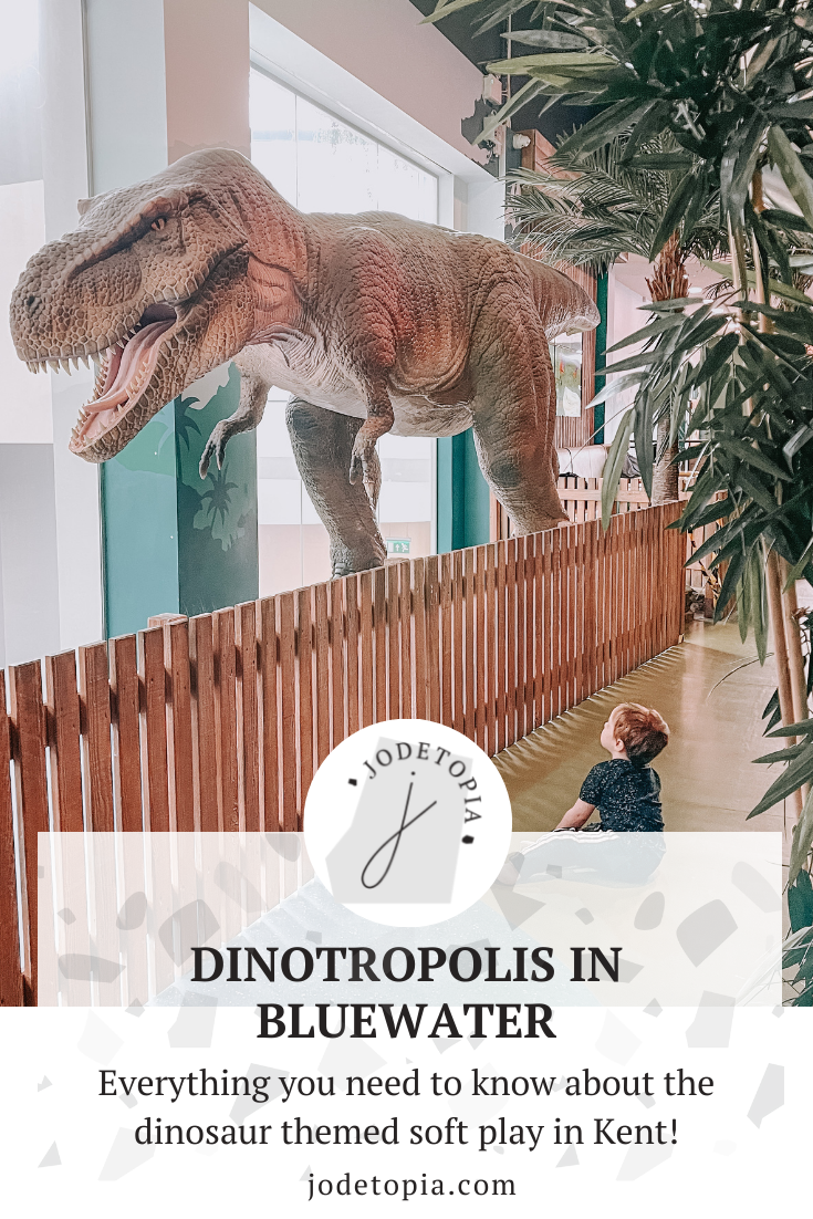 Dinotropolis in Bluewater Shopping Centre in Kent, Dinosaur themed soft play, dinosaur animatronics