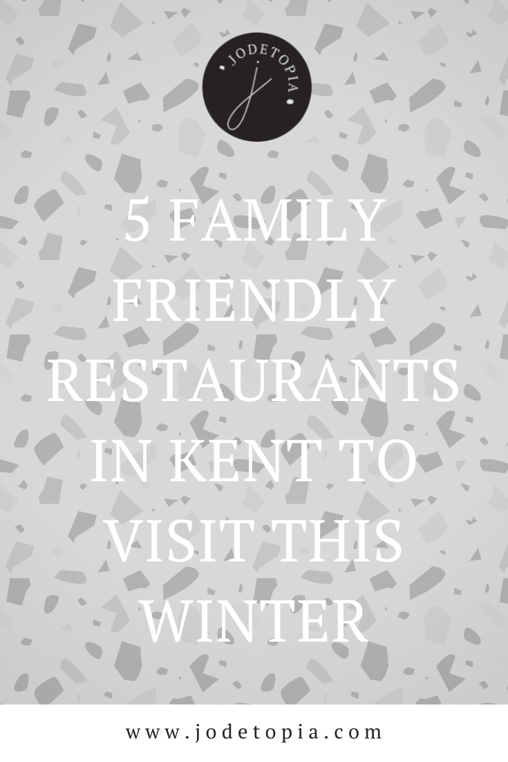 Family friendly restaurants in Kent pinterest graphic