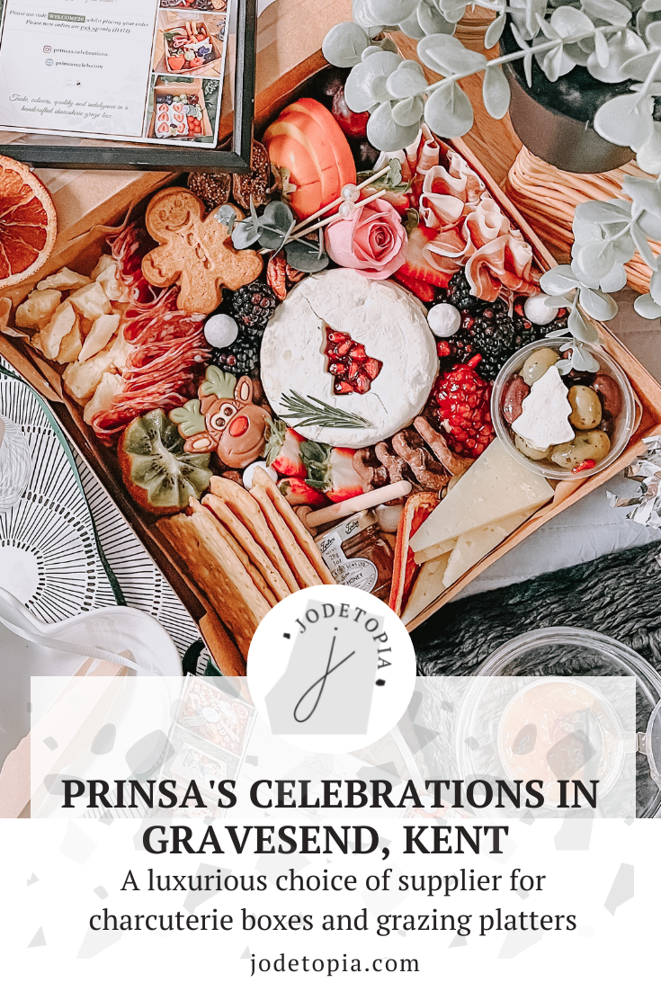 Prinsa's Celebrations charcuterie boxes in gravesend Pinterest Graphic