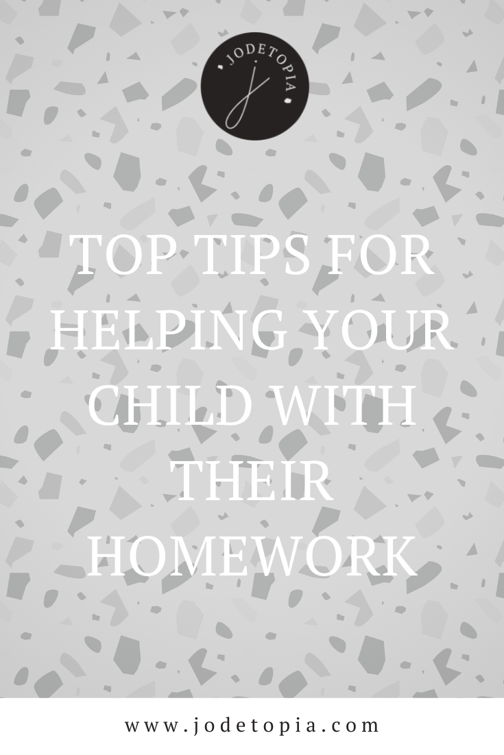 Top tips for helping your child with their homework